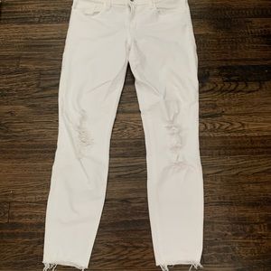 JBrand white denim jeans